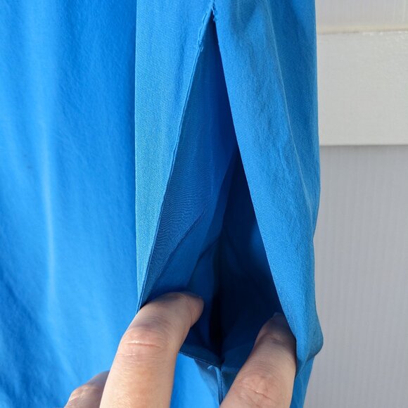 Narciso Rodriguez Blue White Black Colorblock Silk Slip Dress Size 6 AS IS FLAWS - Picture 10 of 16